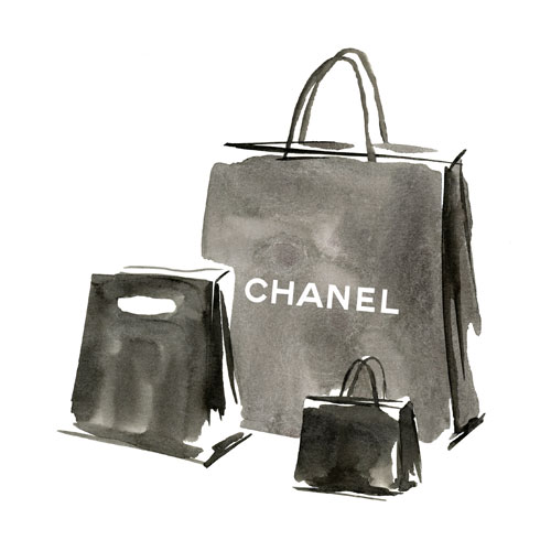 CHANEL SHOPPING BAG Elodie CLAVIER Illustration
